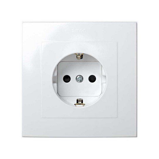 Base schuko completa con seguridad