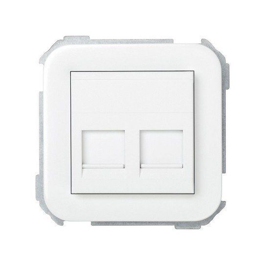 Tapa informática 2 conectores universal