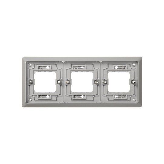 Marco de 3 elementos para empotrar IP55
