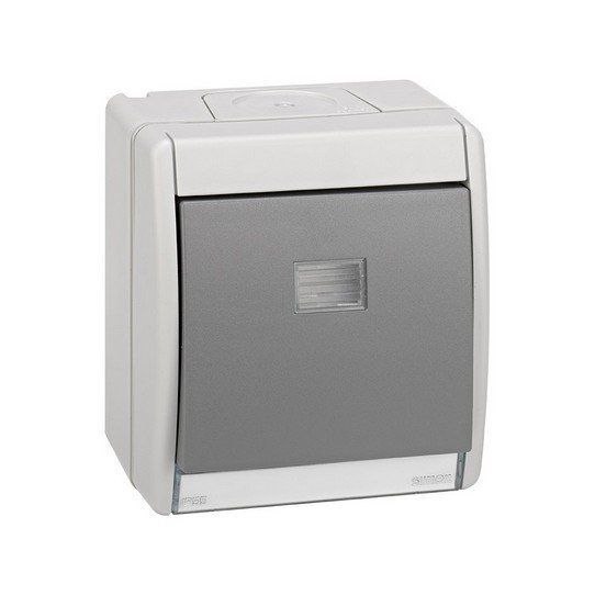 Conmutador gris 10AX 250V IP55