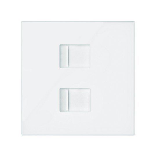 Tapa v&d plana CG para 2 RJ45 2M