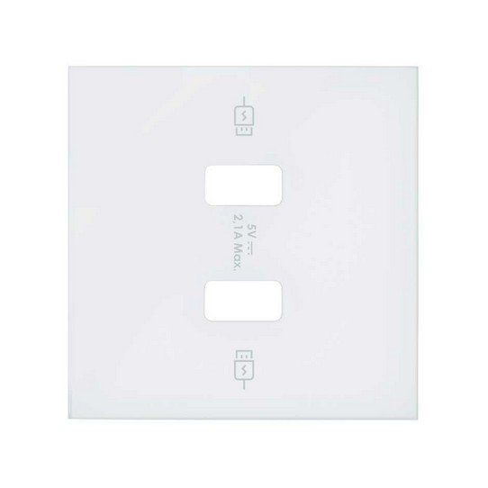 Tapa cargador USB doble