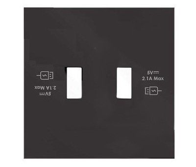 Tapa cargador USB 2 Bocas carga rápida