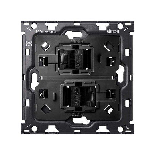 Kit back de 1 elemento 2 tomas RJ45 cat 6
