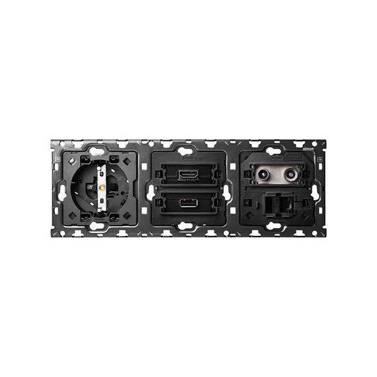 Kit de 3 elementos base + HDMI + USB + TV + RJ45 cat 6