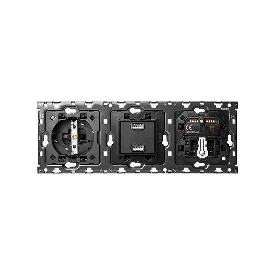 Kit de 3 elementos base + carg2USB 2.1A + pers + conmutador