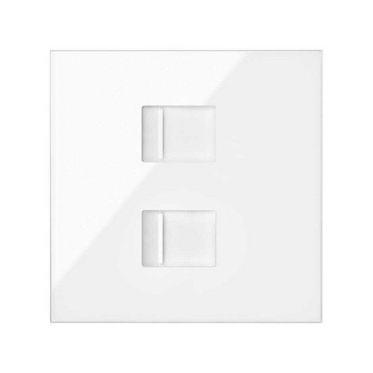 Kit front de 1 elemento 2 tomas RJ45