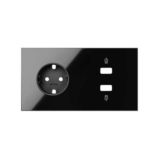 Kit front de 2 elementos base + cargador 2xUSB
