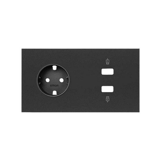 Kit front de 2 elementos base + cargador 2xUSB