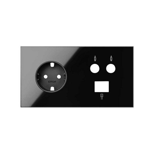 Kit front de 2 elementos base + TV + RJ45