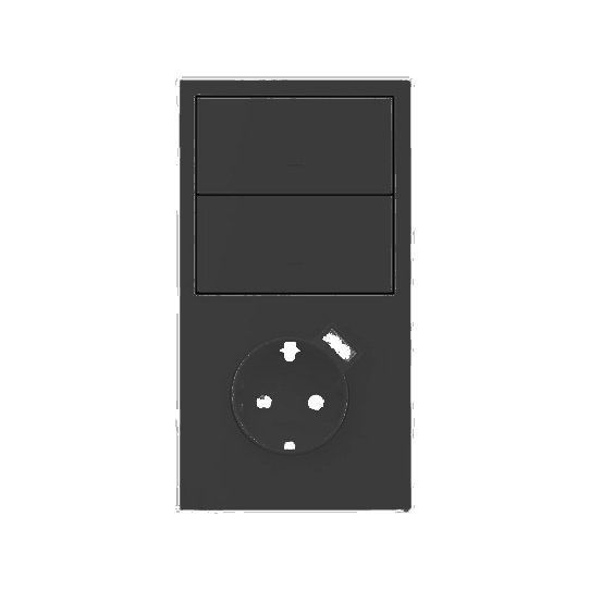 Kit front vertical de 2 elementos 2 teclas + base con carg USB