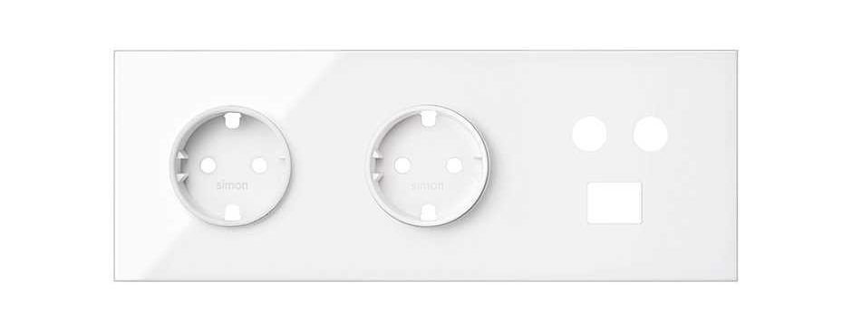 Kit front de 3 elementos 2 bases + TV + RJ45