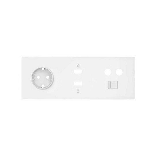 Kit front de 3 elementos base + HDMI+USB+TV+RJ45