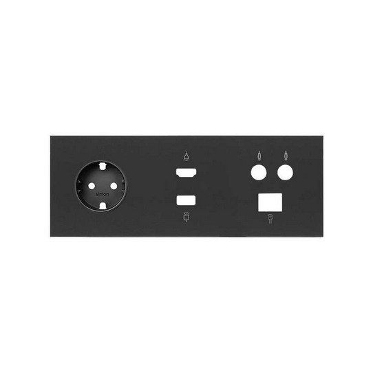 Kit front de 3 elementos base + HDMI+USB+TV+RJ45