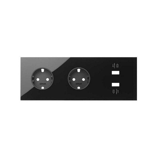 Kit front de 3 elementos 2 bases + cargador USB doble