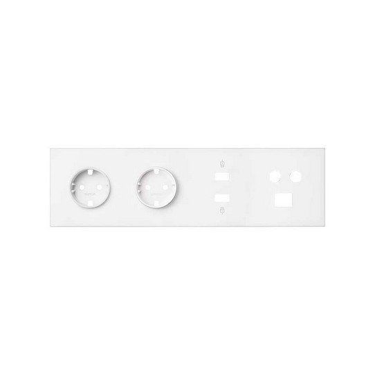 Kit 4 ele.front 2 bases + HDMI + USB + TV/SAT + RJ45
