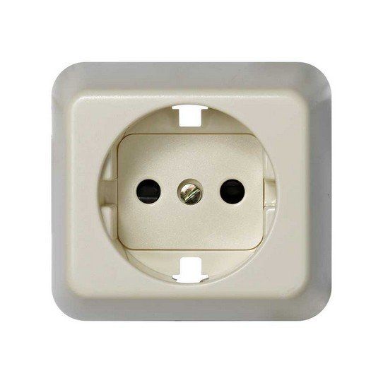 Tapa schuko con seguridad