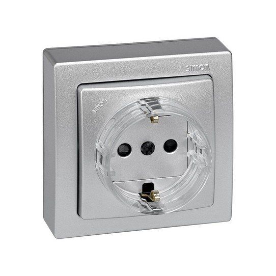 Base schuko monobloc (aluminio)