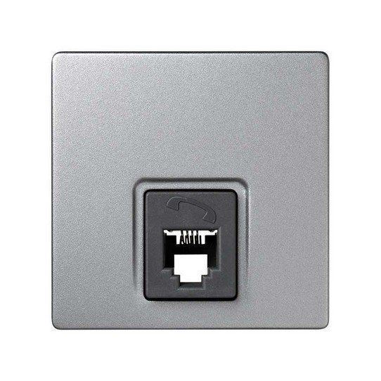 Toma telefono RJ11 (aluminio)