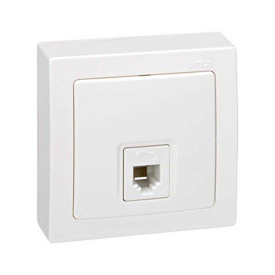 Monobloc toma telefono RJ-12 (blanco)