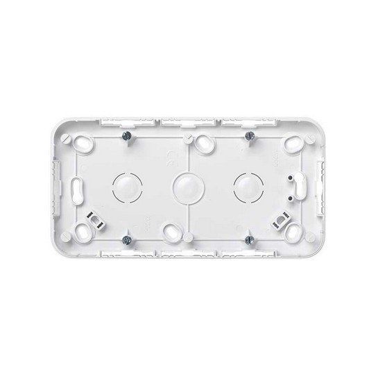 Caja de superficie de 2 elementos