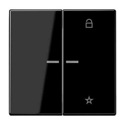 Tecla sensora eNet. LS color negro