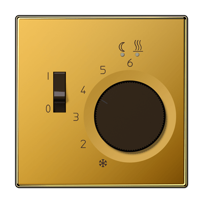 Termostato suelo radiante. LS color oro