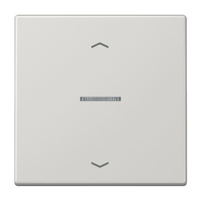 Tecla pulsador simple visor/pers LS gris cl