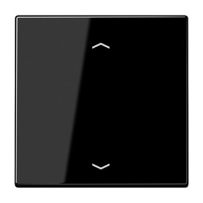 Tecla pulsador simple persianas LS color negro