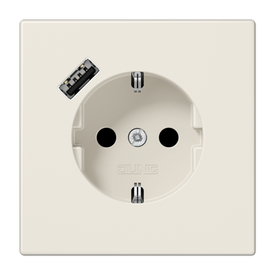 Enchufe SCHUKO® c/ USB-A LS bl.