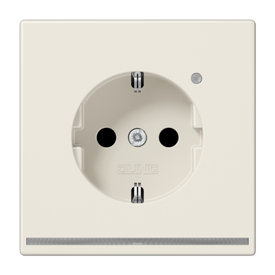 Enchufe SCHUKO® con luz LED. LS color blanco