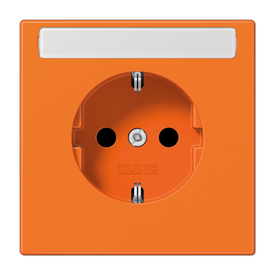 Enchufe SCHUKO® inscr. prot. LS color naranja