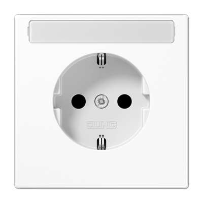 Enchufe SCHUKO® inscr. prot. LS color blanco alpino