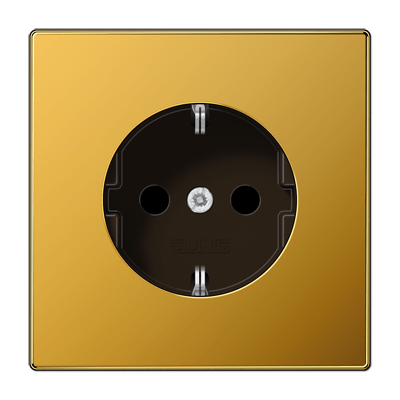 Enchufe SCHUKO® protección contacto LS color oro