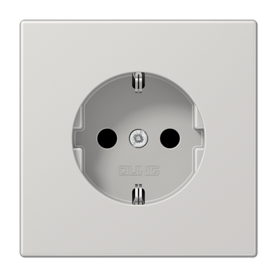 Enchufe SCHUKO® prot contacto LS gris cl