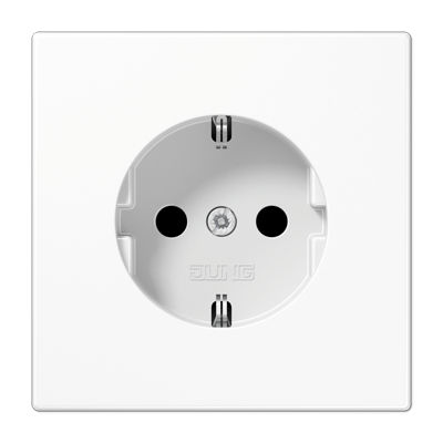 Enchufe SCHUKO® prot. LS color blanco alpino