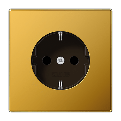 Enchufe SCHUKO® prot contacto LS color oro