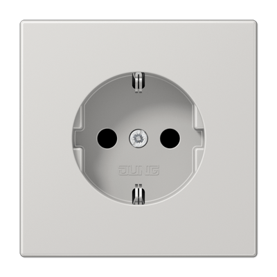 Enchufe SCHUKO® prot contacto LS gris cl