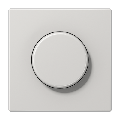 Placa dimmer giratorio. LS color gris claro