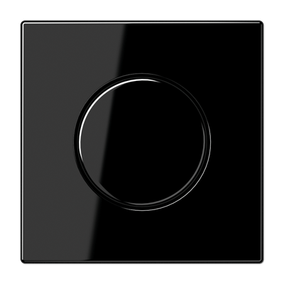 Placa dimmer giratorio. LS color negro