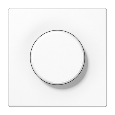 Placa dimmer giratorio. LS color blanco alpino