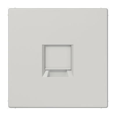 Placa Mod. Jack 1 toma LS gris cl