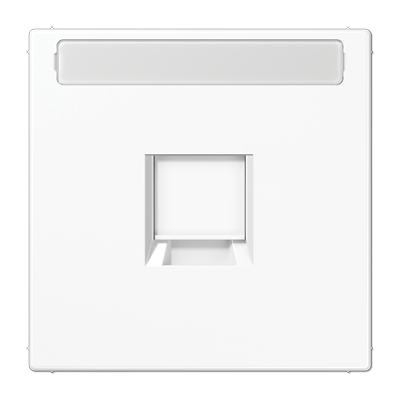 Placa Mod. Jack-Radio 1 toma LS color blanco alpino