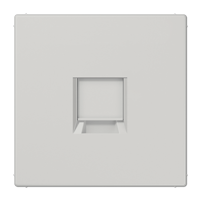 Placa Mod. Jack-Radio 1 toma LS gris cl