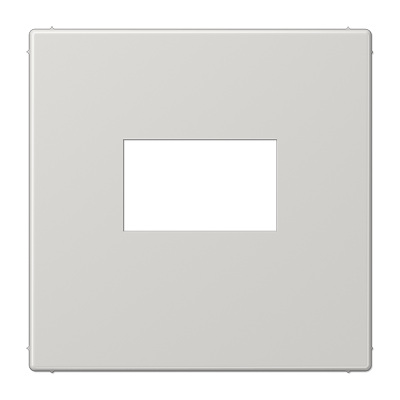 Placa toma USB LS color gris claro