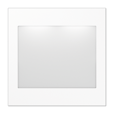 Placa señalización LED. LS color blanco alpino