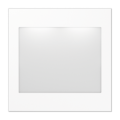 Placa señalización LED. LS color blanco alpino