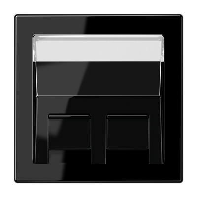 Placa Mod. Jack inscr. LS color negro