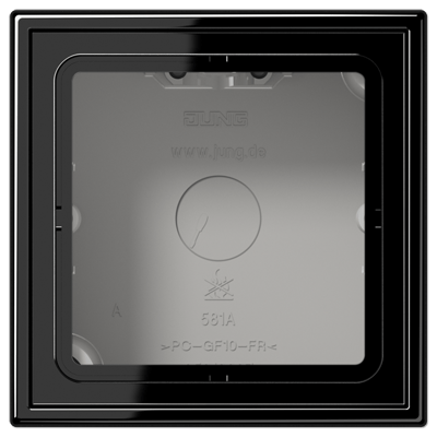 Caja de superficie. simple LS color negro