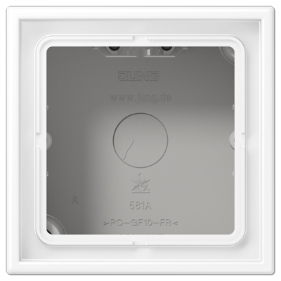 Caja superficie. simple LS bl color mate